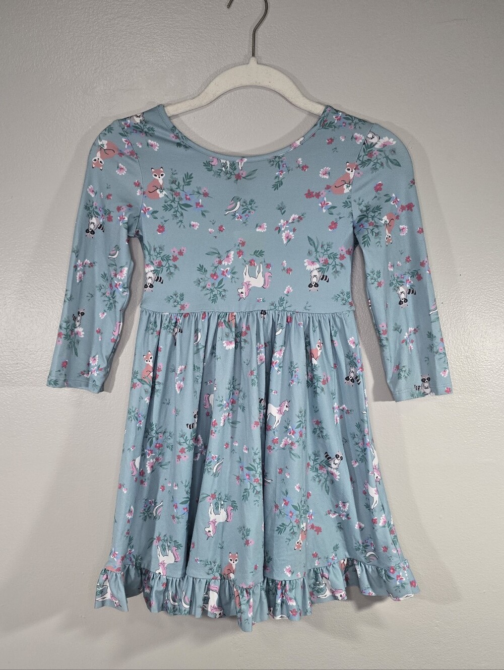 NWOT Zunie long-sleeve knit twirl dress Girls -Size 6